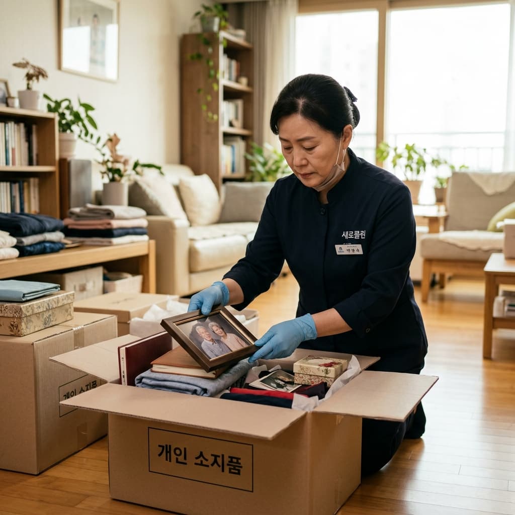 엄숙하고 정중한 유품 정리 서비스